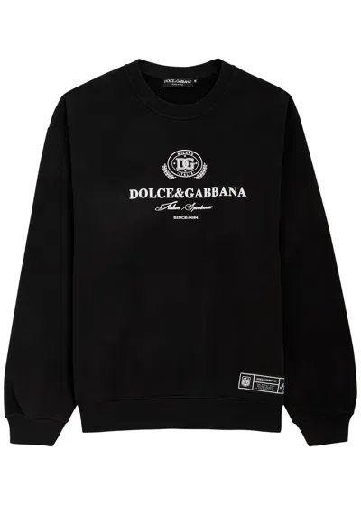 Dolce & Gabbana Black 'dolce&gabbana' Logo Print Sweatshirt