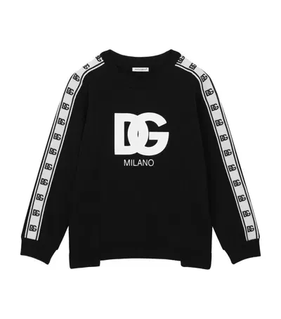 Dolce & Gabbana Kids' Logo Sweatshirt In Black