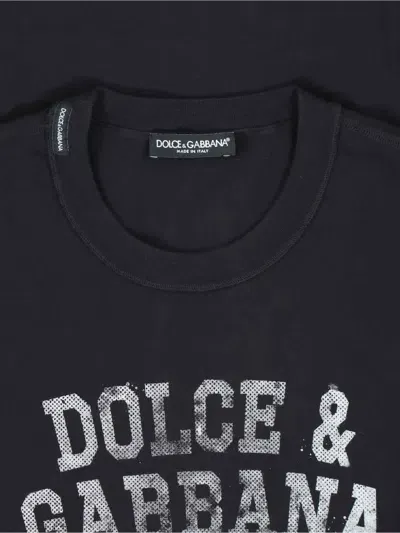 Dolce & Gabbana Logo T-shirt In Black