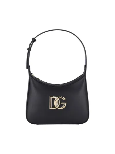 Dolce & Gabbana Logo Tote Bag In Black  