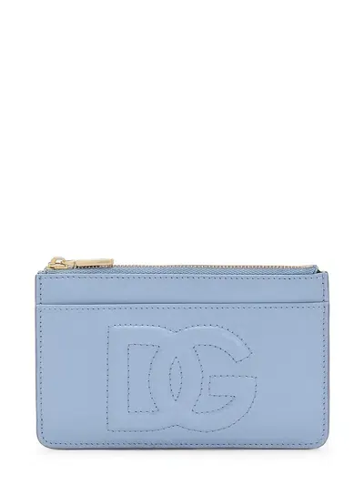 Dolce & Gabbana Logo Wallet In Blue