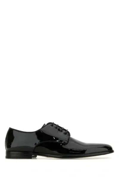 Dolce & Gabbana Leather Brogues In Black