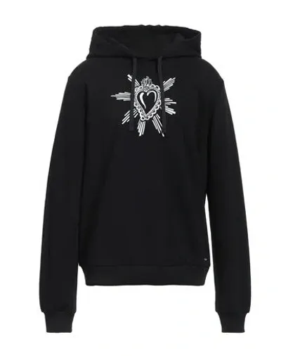 Dolce & Gabbana Printed French Cotton-terry Hoodie In Black