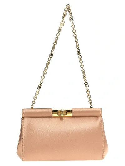 Dolce & Gabbana Marlene Small Shoulder Bag In Beige