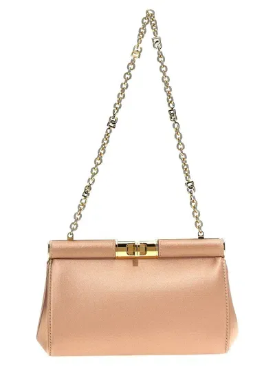 Dolce & Gabbana 'marlene' Small Shoulder Bag In Beige