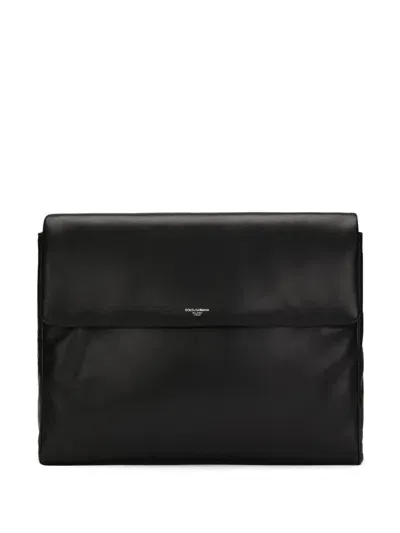 Dolce & Gabbana Mediterraneo Messenger Bag In Black