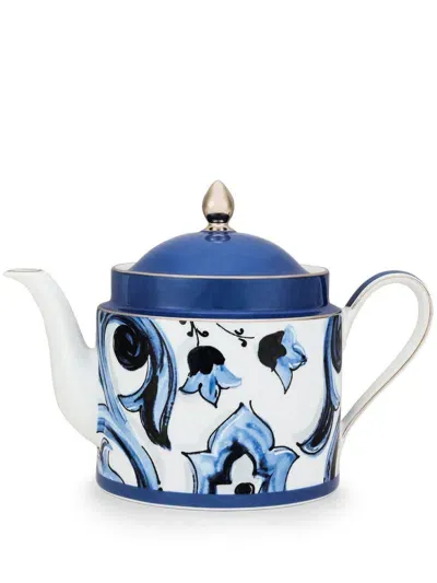 Dolce & Gabbana Mediterraneo-print Teapot In White