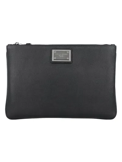 Dolce & Gabbana Pouch Plaque In Black