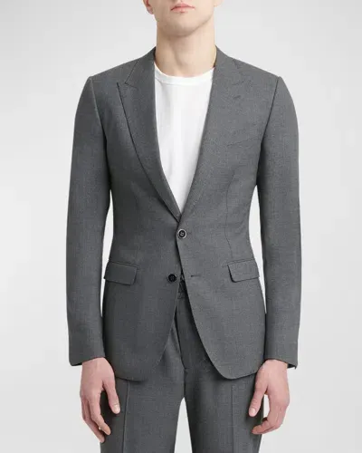 Dolce & Gabbana Men's Wool Suit Jacket In Med Grey