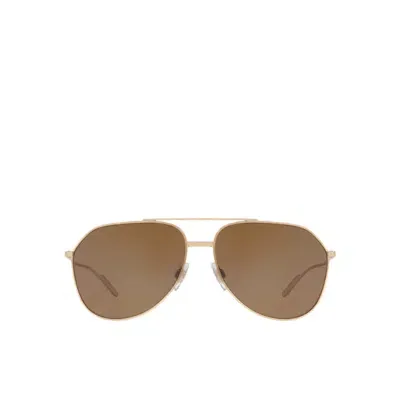 Dolce & Gabbana Metal Sunglasses In Brown