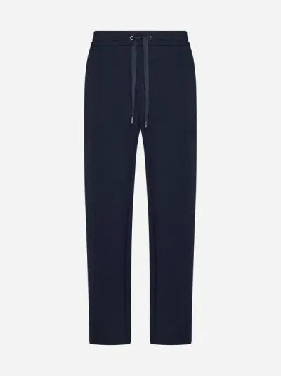 Dolce & Gabbana Nylon Jogger Pants In Dark Blue