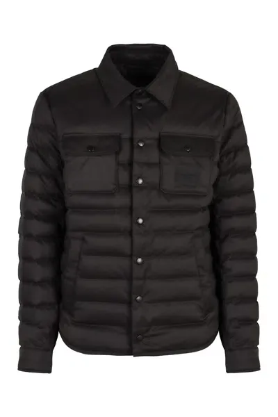 Dolce & Gabbana Padded Jacket With Snaps In Black