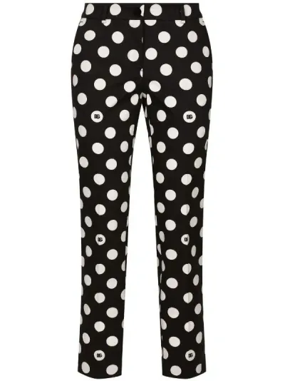 Dolce & Gabbana Panta Sigaretta Pois In Black