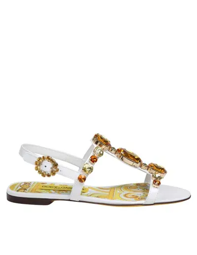 Dolce & Gabbana Bianca Sandals In White