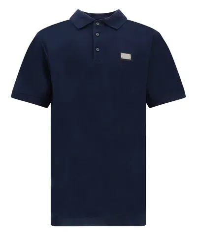 Dolce & Gabbana Polo Shirt In Blue