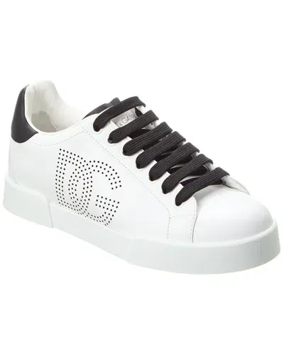 Dolce & Gabbana Portofino Sneaker In White