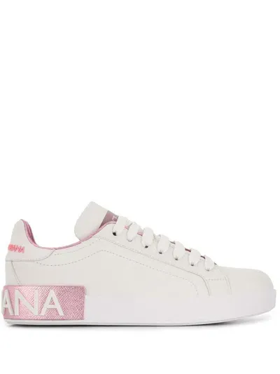 Dolce & Gabbana Dolce&gabbana Portofino Platform Sneaker In White