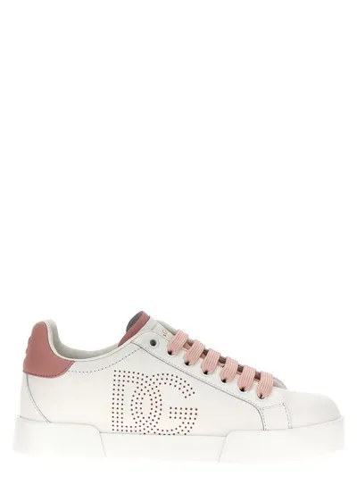 Dolce & Gabbana Portofino Sneakers In Pink