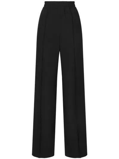 Dolce & Gabbana Pressed-crease Trousers In Black