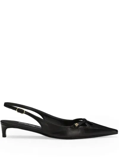 Dolce & Gabbana Pumps With 30mm Back Strap In Black