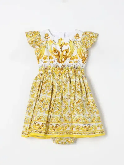 Dolce & Gabbana Babies' Romper  Kids Color Yellow In Gelb