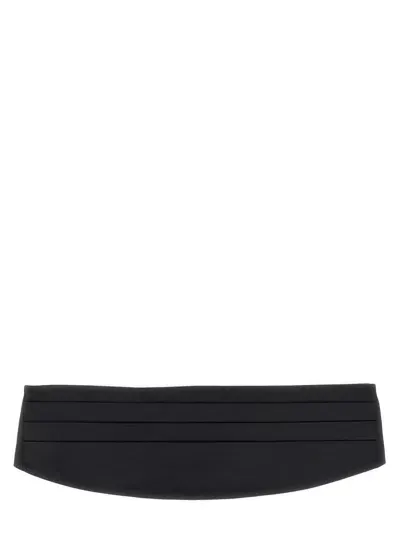 Dolce & Gabbana Satin Cummerbund In Black