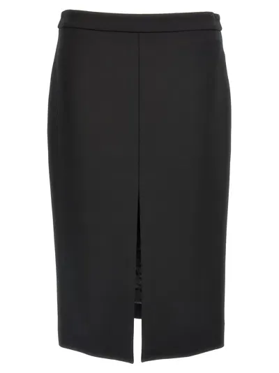 Dolce & Gabbana Sheath Midi Skirt Skirts Black