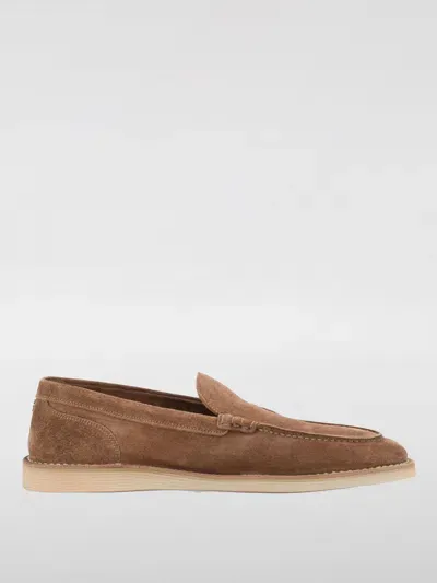 Dolce & Gabbana Men's Suede Leather Loafers In Brown