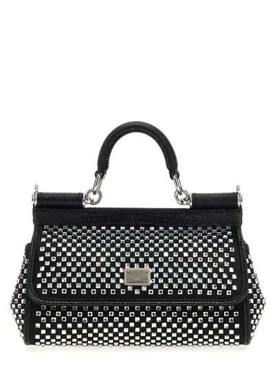 Dolce & Gabbana Sicily Hand Bags In Black