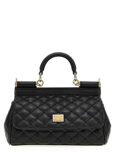 Dolce & Gabbana Sicily Hand Bags In Black