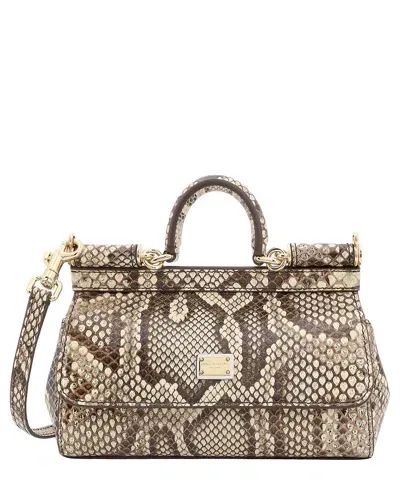 Dolce & Gabbana Sicily Handbag In White