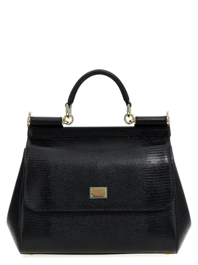 Dolce & Gabbana 'sicily' Large Handbag In Black