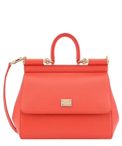 Dolce & Gabbana Sicily Medium Handbag In Red