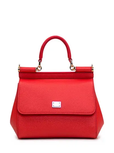 Dolce & Gabbana Sicily Small Bag In Red