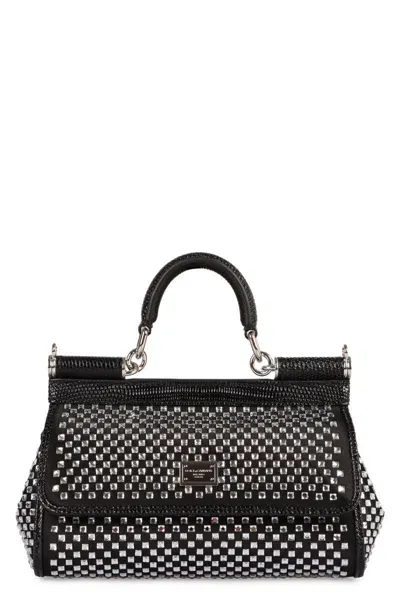 Dolce & Gabbana Sicily Small Handbag In Black