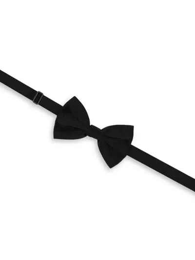 Dolce & Gabbana Silk Satin Bow Tie In Black