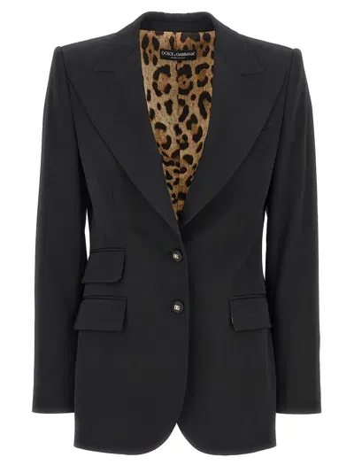 Dolce & Gabbana Single-breasted Blazer In Black