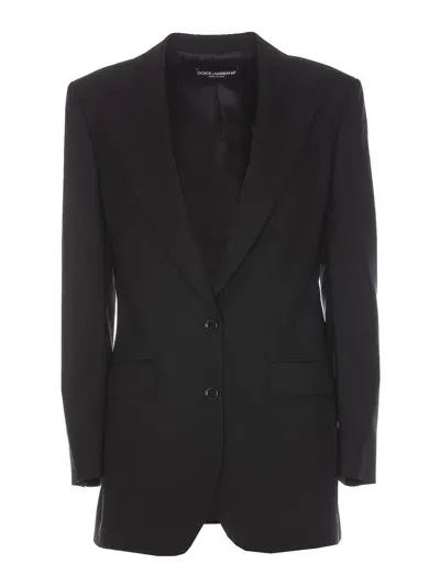 Dolce & Gabbana Single Breasted Jacket In Negro