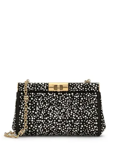 Dolce & Gabbana Small Marlene Crossbody Bag In Schwarz