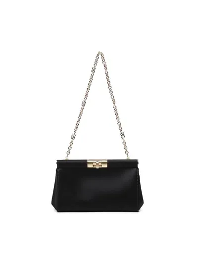 Dolce & Gabbana Small Marlene Shoulder Bag In Black