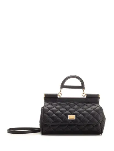 Dolce & Gabbana Sicily Small Handbag In Black