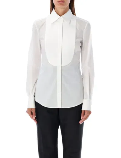 Dolce & Gabbana Smoking Shirt In White