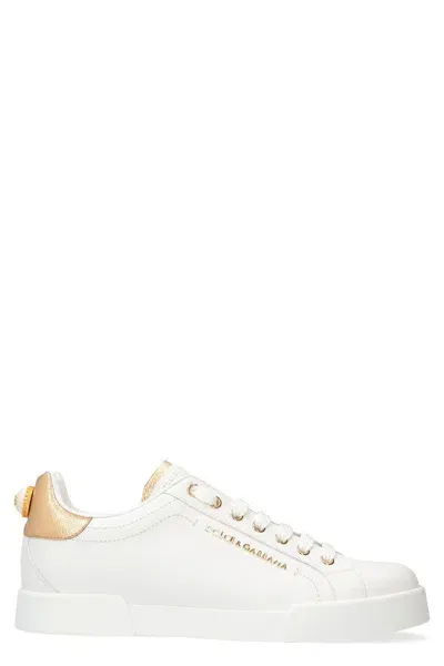 Dolce & Gabbana Sneakers In Gold