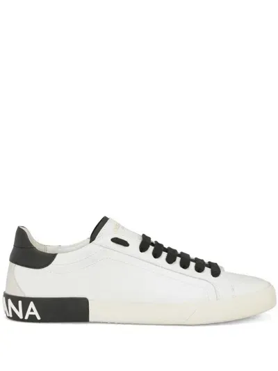 Dolce & Gabbana Portofino Sneakers In White