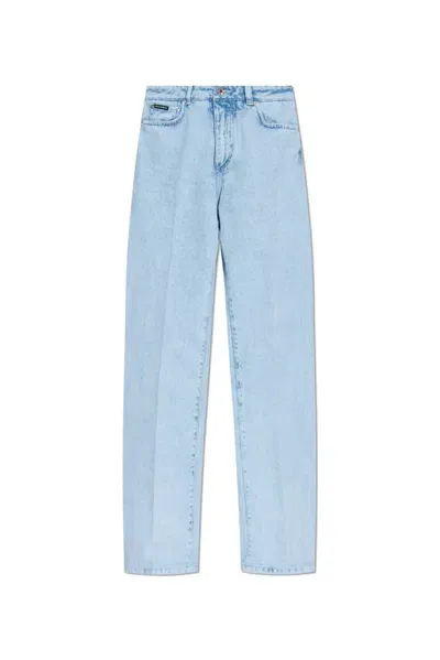 Dolce & Gabbana Straight Leg Jeans In Blue