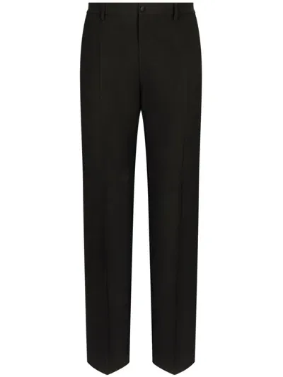 Dolce & Gabbana Straight-leg Pants In Black  