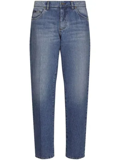 Dolce & Gabbana Mid-rise Straight-leg Jeans In マルチカラー