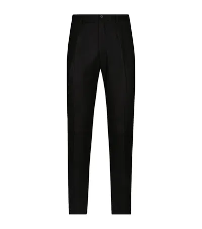 Dolce & Gabbana Straight Tailored Trousers In Black