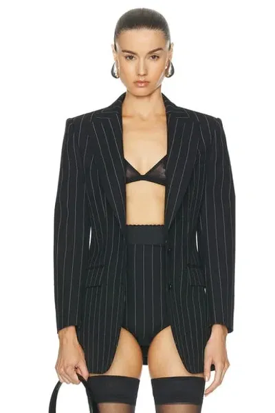 Dolce & Gabbana Striped Blazer In Rigato