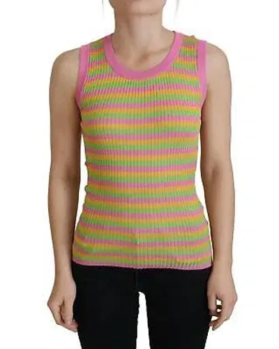 Pre-owned Dolce & Gabbana Striped Tank Top In Mehrfarbig